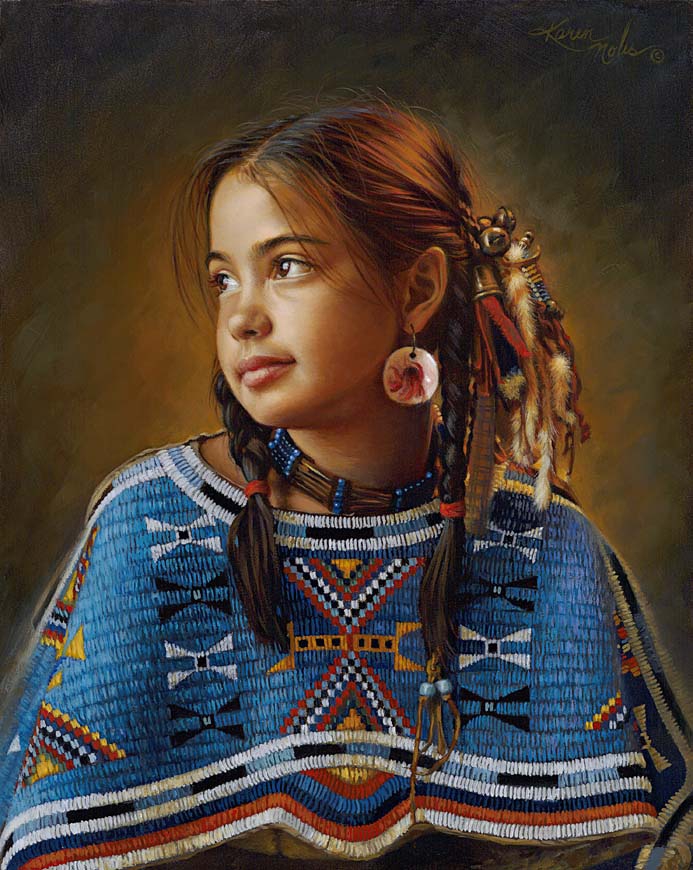 Click here to view Girl with the Pink Earring by Karen Noles